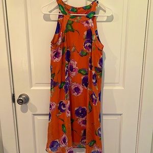 Betsey Johnson Orange Floral Dress